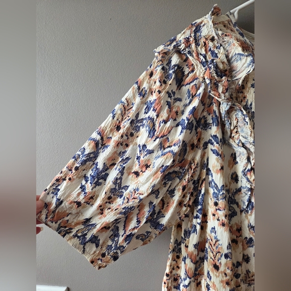 Matilda Jane Good Hart Perennial Florals Ruffled Dress Womens Size Medium - Picture 7 of 7